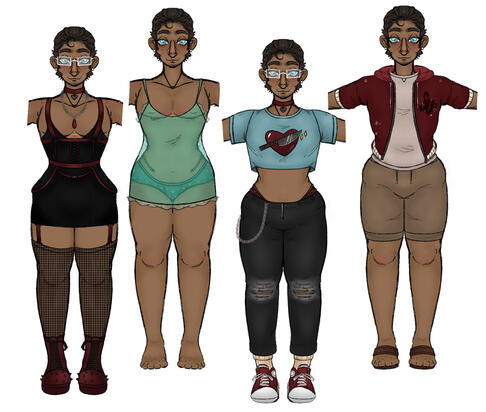 OC: Kindly Jackson outfit sheet pt 1